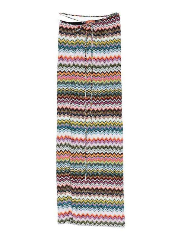 MISSONI: Knee length skirts & Midi - Skirt With Chevron Pattern