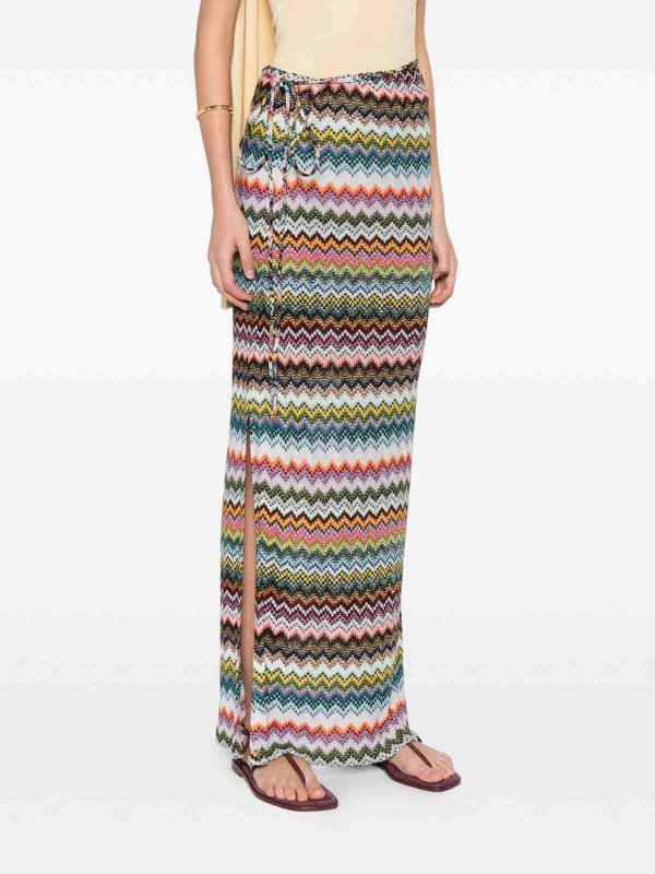The Best Shops MISSONI: Knee length skirts & Midi - Skirt With Chevron Pattern