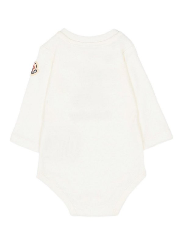 The Best Shops MONCLER JR: Logo Rompers Set (2 Pieces)