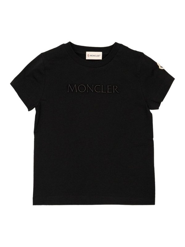 MONCLER JR: T-shirts - T-Shirt - Schwarz