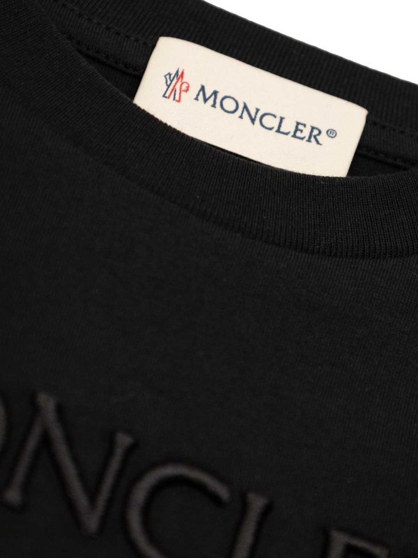 The Best Shops MONCLER JR: T-shirts - T-Shirt - Schwarz