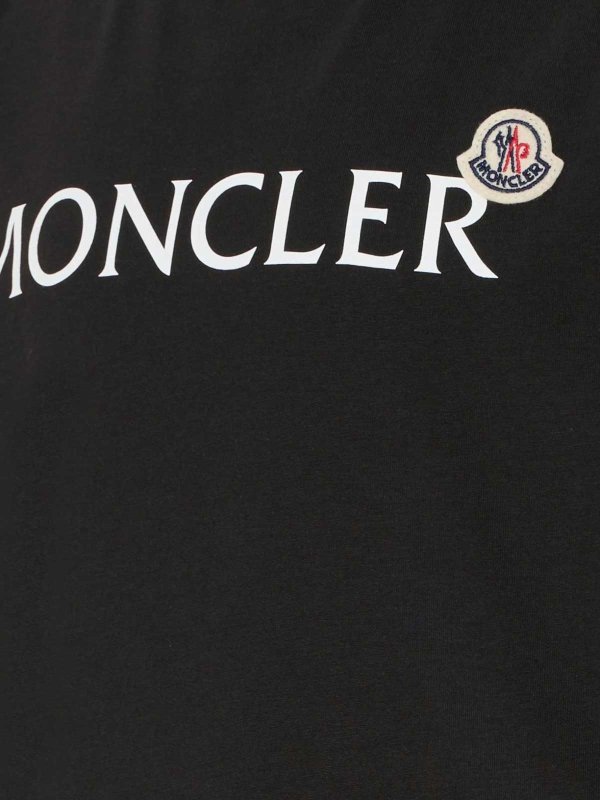 MONCLER JR: T-shirts online - T-Shirt - Noir