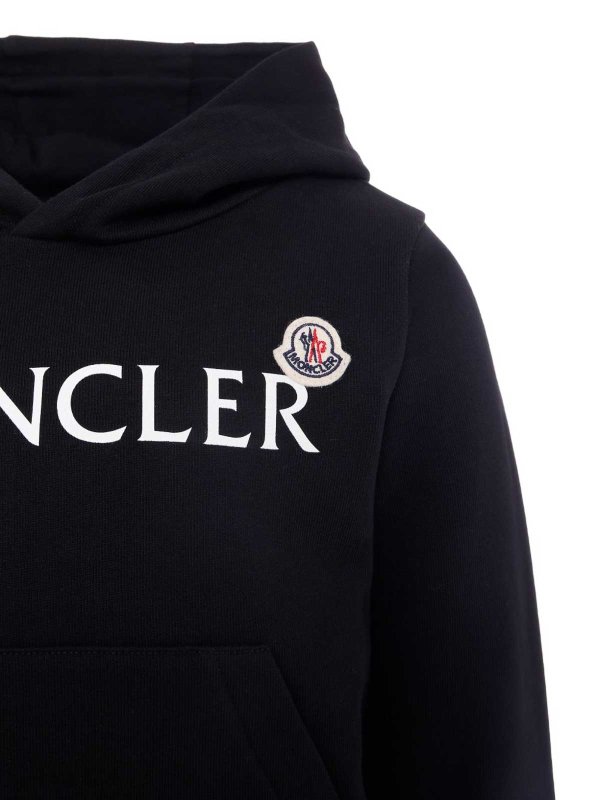 The Best Shops MONCLER JR: Sweatshirts & Sweaters - Sweatshirt With Hood And Logo