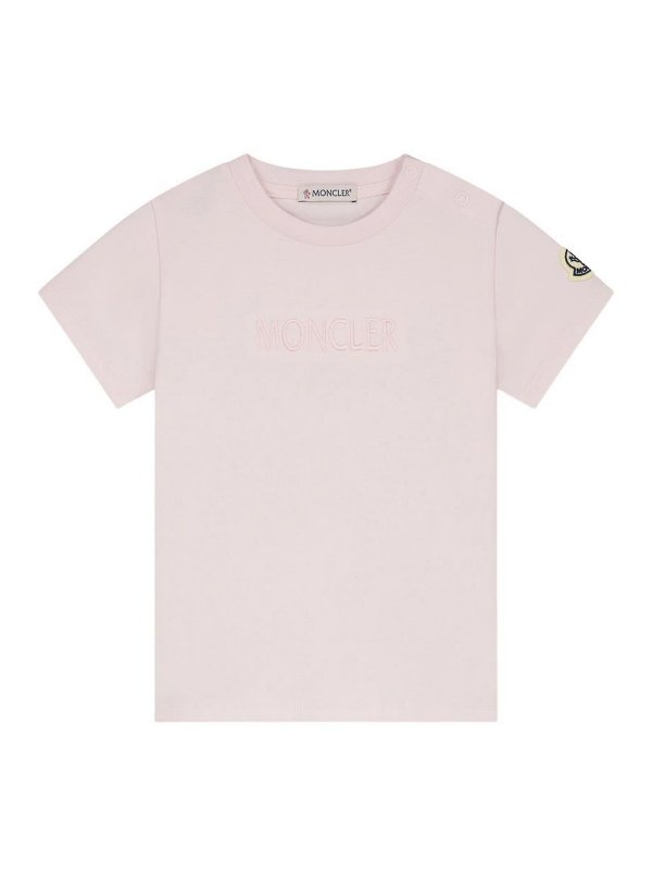 MONCLER JR: t-shirts - T-Shirt With Logo Application