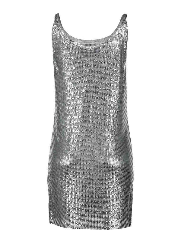 The Best Shops RABANNE: knee length dresses - Mesh Dress
