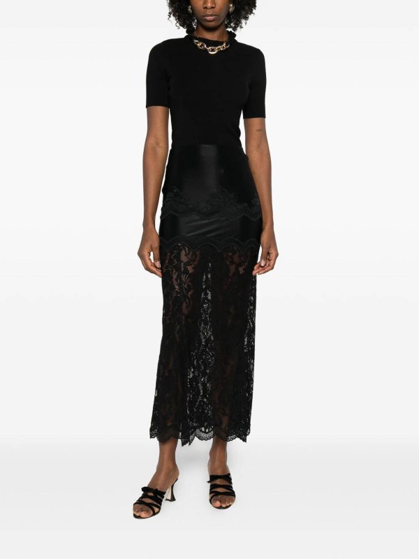 RABANNE buy online Gonna Midi In Pizzo