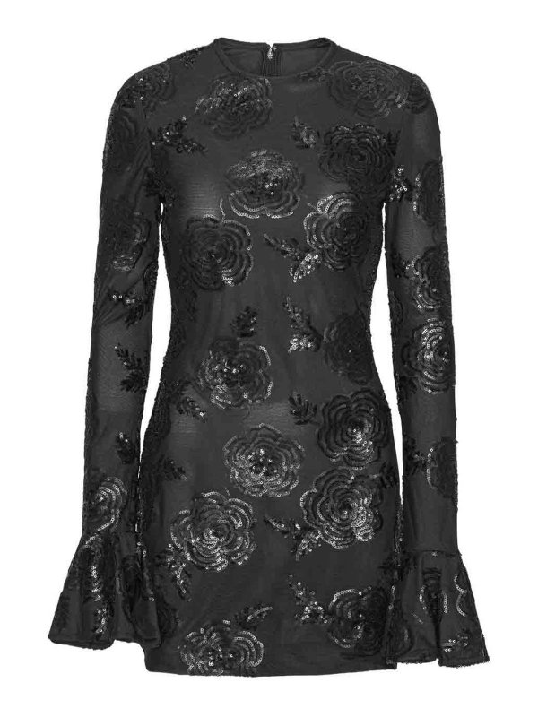 ROTATE Birger Christensen: short dresses - Short dress with long sleeves