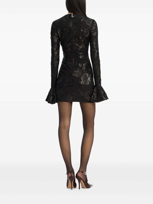 ROTATE Birger Christensen buy online Short dress with long sleeves