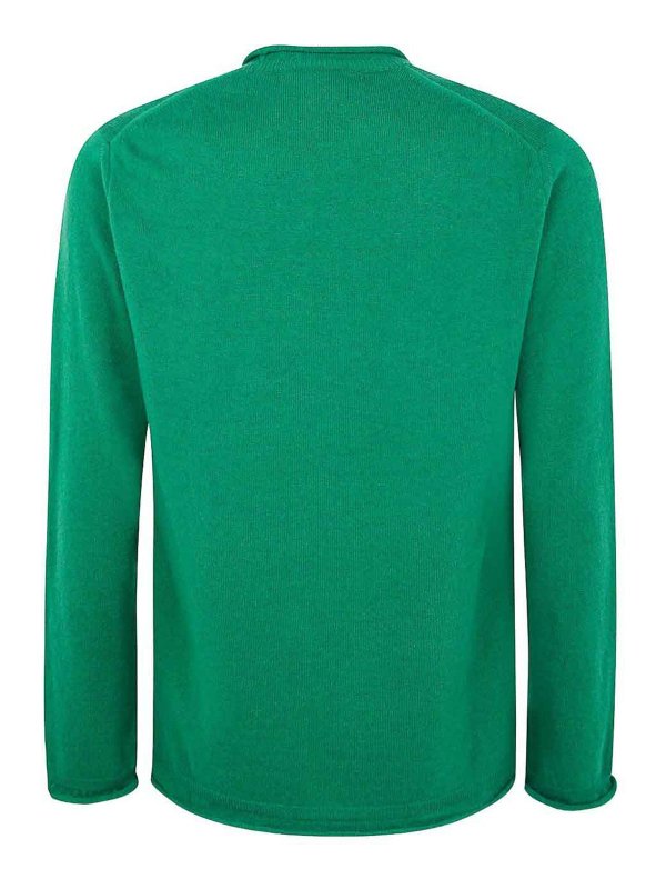 The Best Shops COMME DES GARCONS: Strickpullover mit Rundhalsausschnitt - Rundhalspullover - Grün