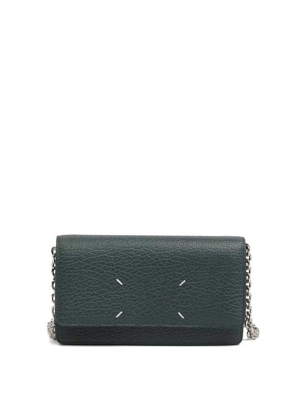 Maison Margiela: wallets & purses - Four Stitches Wallet With Chain