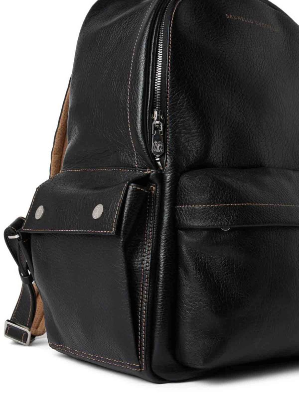 バックパック - 黒 shop online: BRUNELLO CUCINELLI