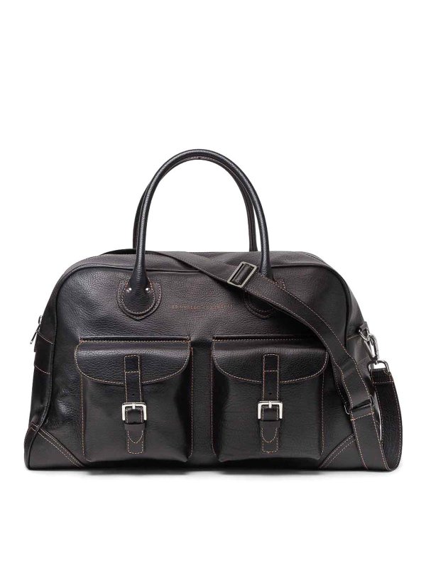 BRUNELLO CUCINELLI: トートバッグ - トートバッグ - 黒