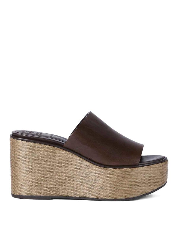 BRUNELLO CUCINELLI: ミュール - ミュール - ブラウン