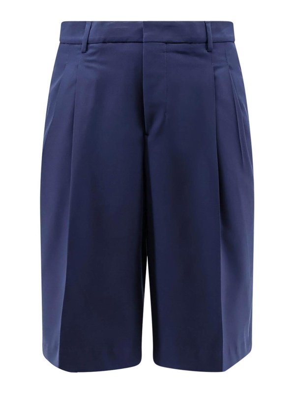 AMI PARIS: Trousers Shorts - Bermuda shorts in virgin wool