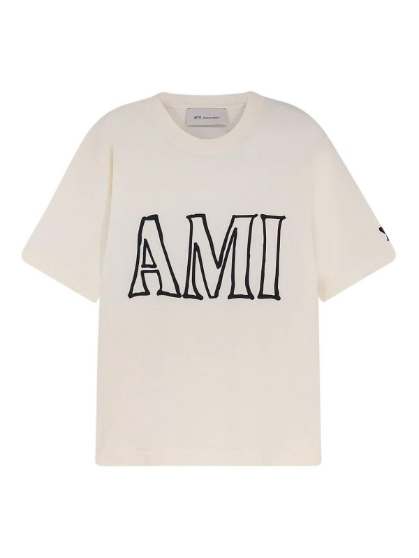 AMI PARIS: Camisetas - Camiseta - Blanco