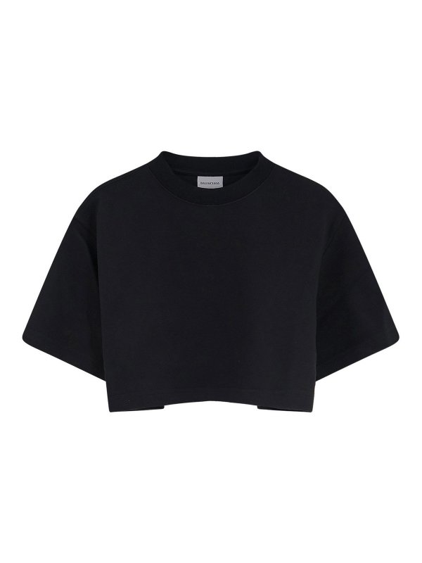 BALENCIAGA: T-shirts - T-Shirt - Schwarz