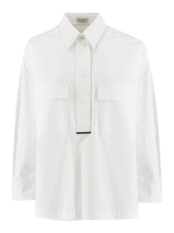 BRUNELLO CUCINELLI: Hemden - Hemd - Weiß