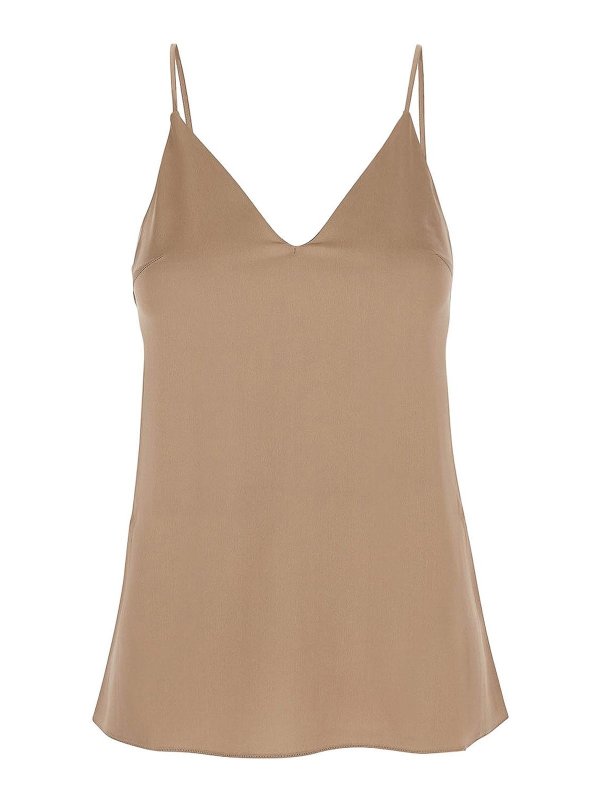 BRUNELLO CUCINELLI: Tops & Tank tops - Top In Seta Stretch
