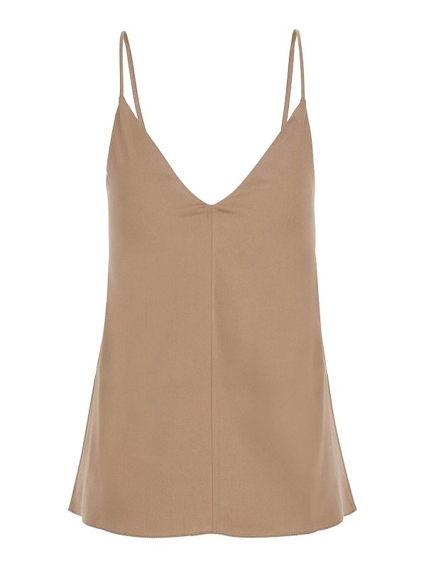 BRUNELLO CUCINELLI: Tops & Tank tops online - Top In Seta Stretch