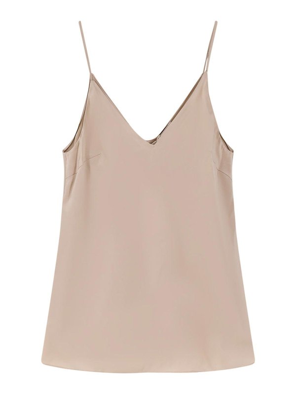 BRUNELLO CUCINELLI: Tops & Tank tops - Top In Seta Stretch