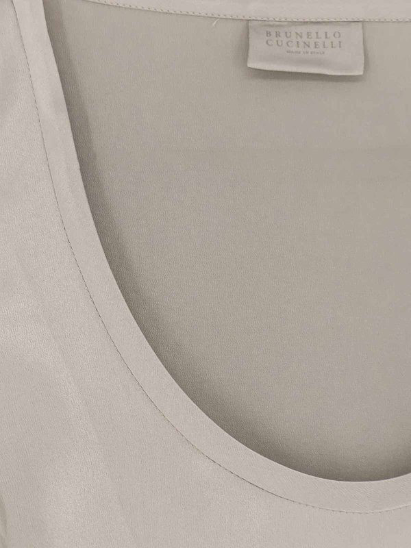 The Best Shops BRUNELLO CUCINELLI: Tops & Tank tops - Top In Seta Stretch