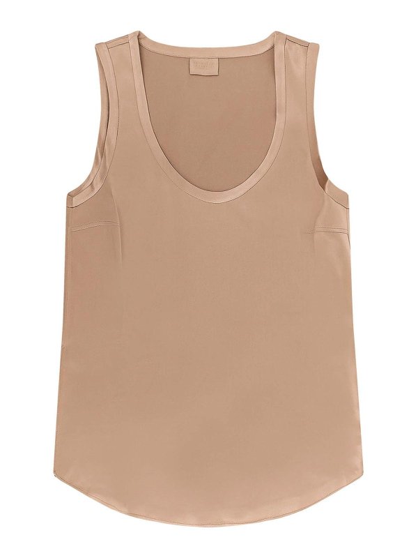 BRUNELLO CUCINELLI: Tops & Tank tops - Top In Seta Stretch