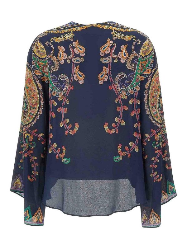 ETRO: camicie online - Camicia In Seta Multicolore