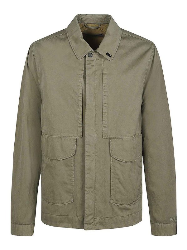 MASSIMO OSTI STUDIO: casual jackets - Cotton Blend Overshirt Jacket