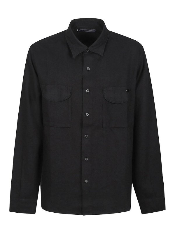 MASSIMO OSTI STUDIO: shirts - Twill Paper Shirt