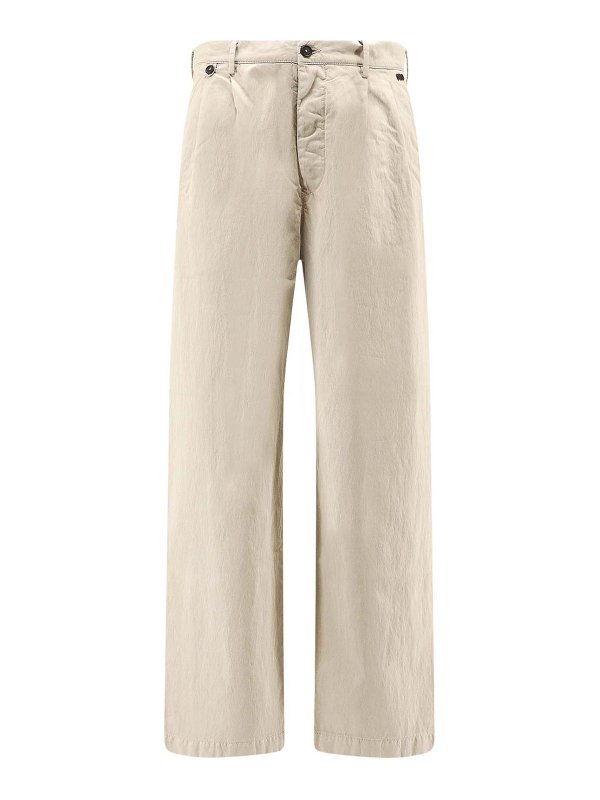 MASSIMO OSTI STUDIO: casual trousers - Cotton Blend Trousers