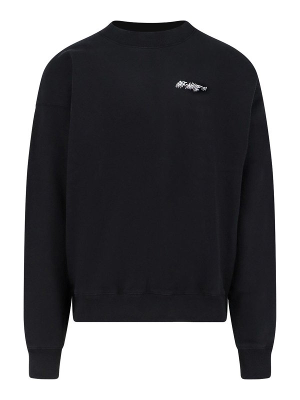 OFF-WHITE: Sudaderas y suéteres - Sudadera - Negro