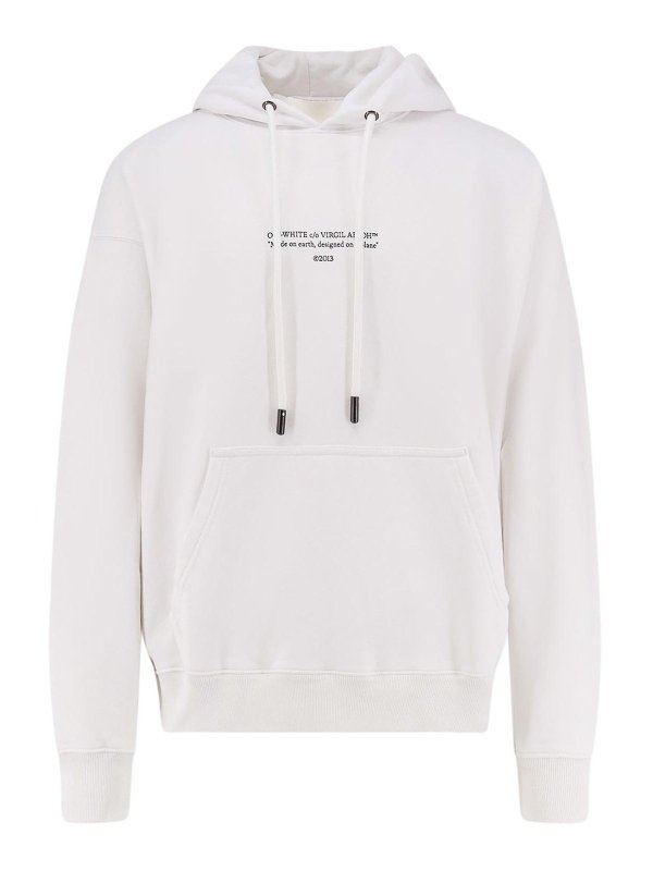 OFF-WHITE: スウェット＆セーター - スウェットシャツ/セーター - 白