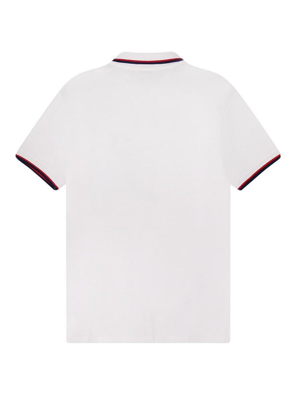 POLO RALPH LAUREN: polo shirts online - Cotton polo shirt with contrasting profiles