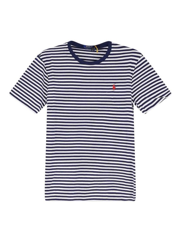POLO RALPH LAUREN: T-shirts - T-Shirt - Bleu Foncé