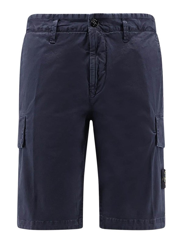STONE ISLAND: Trousers Shorts - Bermuda shorts in organic cotton