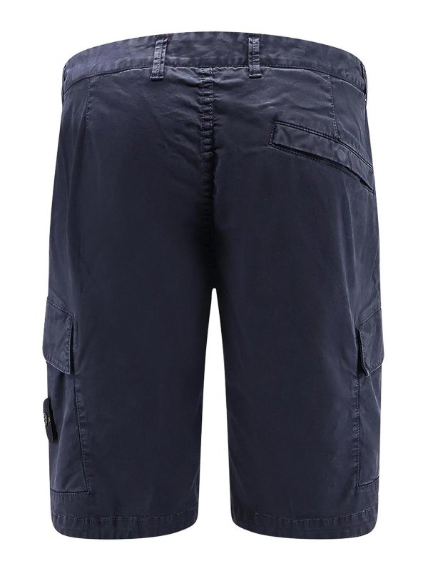 STONE ISLAND: Trousers Shorts online - Bermuda shorts in organic cotton