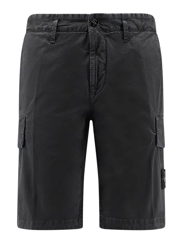 STONE ISLAND: Trousers Shorts - Bermuda shorts in organic cotton
