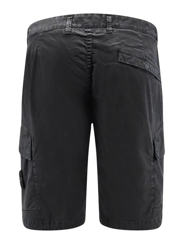 STONE ISLAND: Trousers Shorts online - Bermuda shorts in organic cotton
