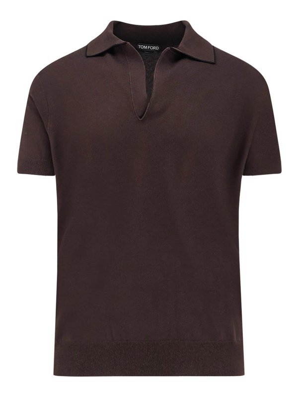 TOM FORD: Poloshirts - Poloshirt - Braun