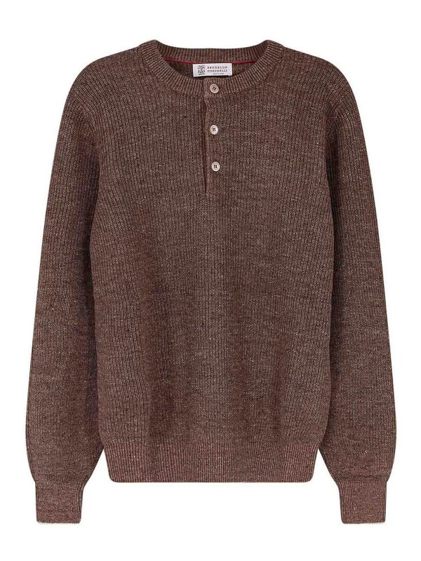 BRUNELLO CUCINELLI: クルーネック - クルーネック - ベージュ