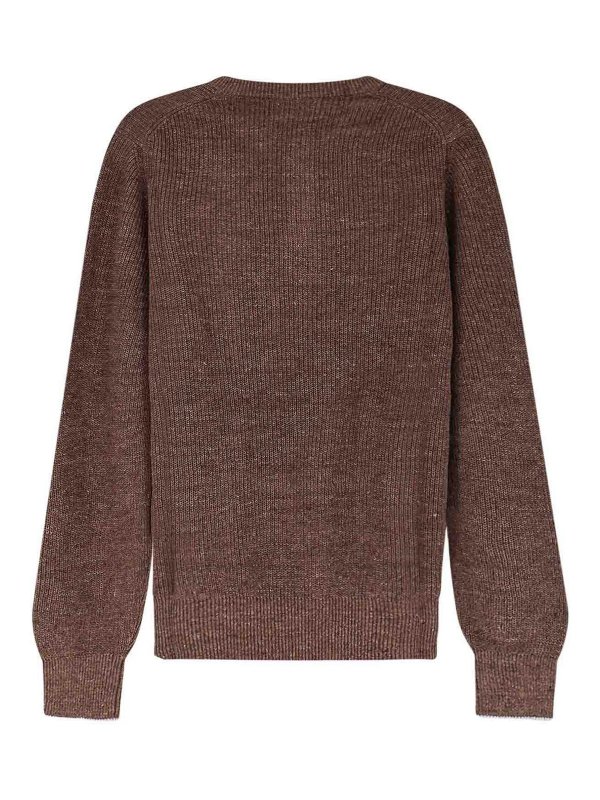 BRUNELLO CUCINELLI: クルーネック online - クルーネック - ベージュ