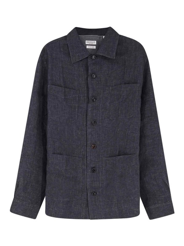 BRUNELLO CUCINELLI: Camisas - Camisa - Gris Oscuro