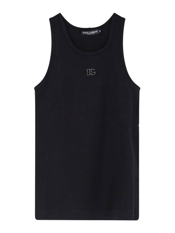 DOLCE & GABBANA: Tops & Tank tops - Ribbed Cotton Top
