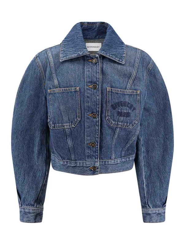 GIVENCHY: Jeansjacken - Jeansjacke - Jeansblau