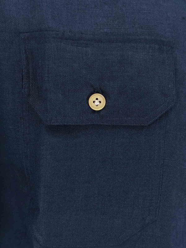 The Best Shops KITON: shirts - Linen Shirt
