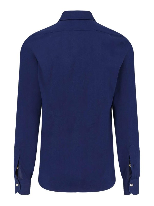 KITON: camicie online - Camicia In Cotone Con Profili Impunturati