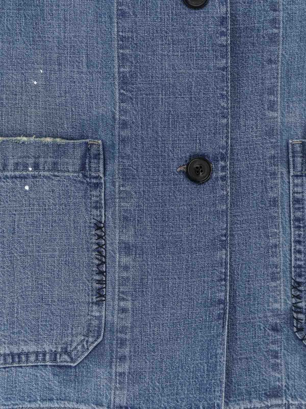 The Best Shops Maison Margiela: shirts - Worn-Out Denim Shirt