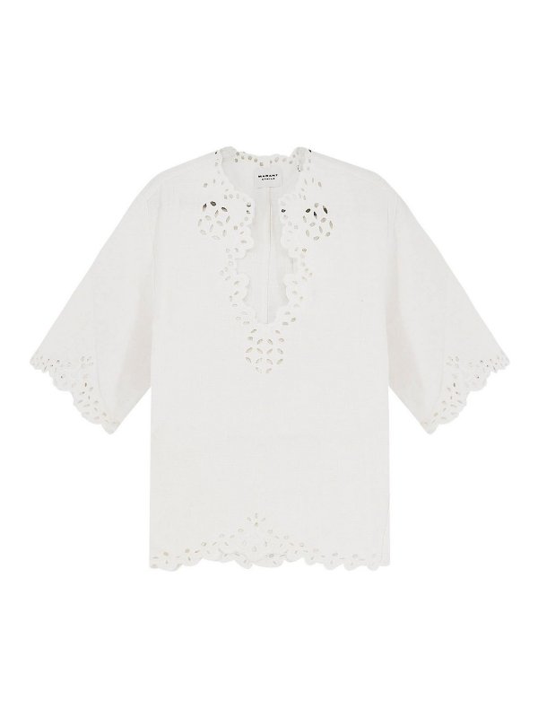 Isabel Marant Etoile: Camisas - Camisa - Blanco