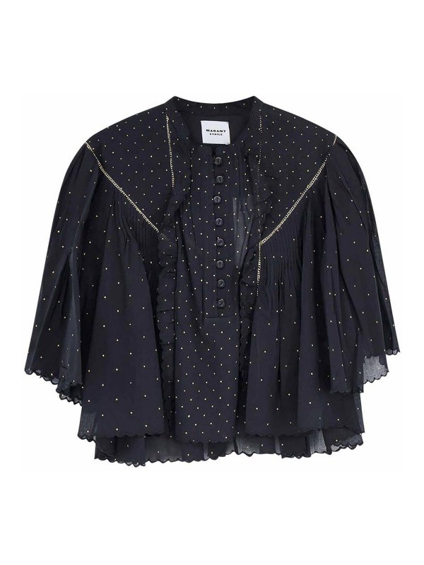Isabel Marant Etoile: shirts - Veenia Shirt In Organic Cotton