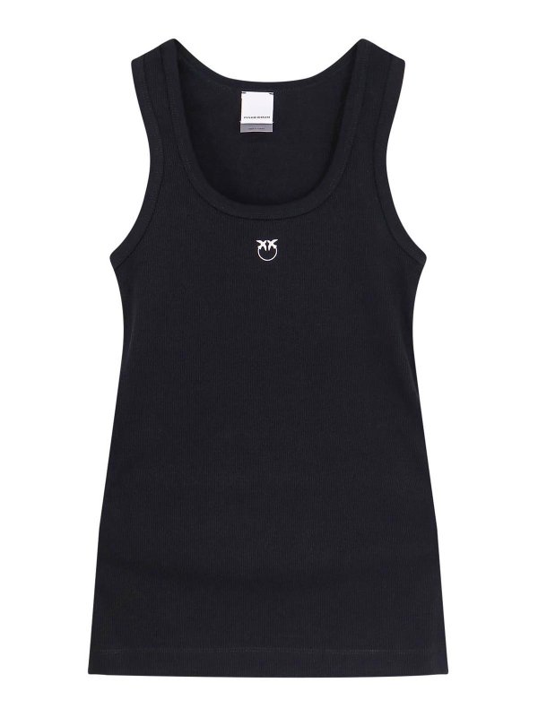 Pinko: Tops y camisetas sin mangas - Top - Negro